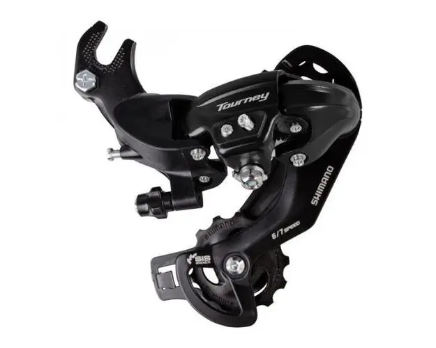 Schimbator spate Shimano Tourney RD-TY300, 6/7V, prindere pe ax, Negru