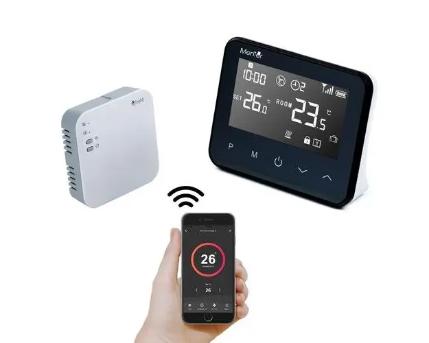 Termostat Smart wireless Mentor TSW009 WiFi LCD 2xAA Premium 