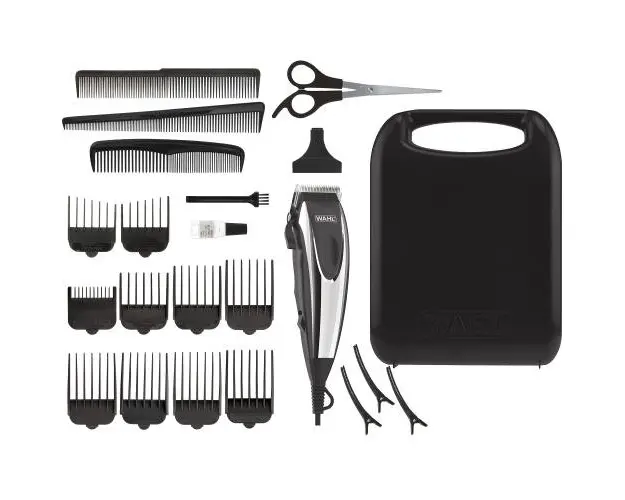Aparat de tuns Wahl Pro 09243-2616, alimentare la retea, 1,25 mm, 8 piepteni de ghidare, 8 trepte de taiere, Negru