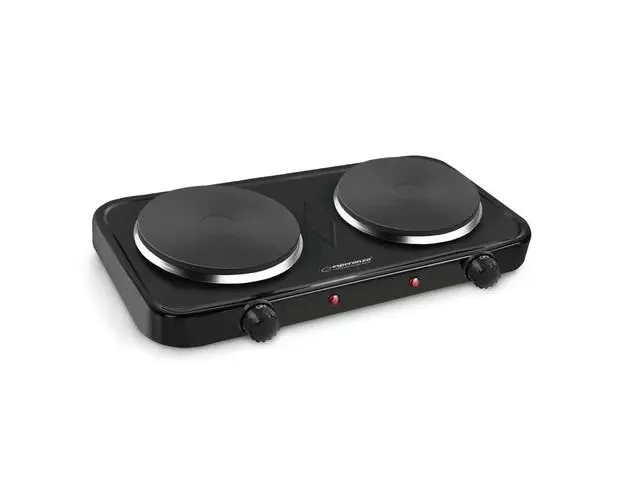 Plita electrica Esperanza EKH010K, Protectie supraincalzire, 2000 W, Negru