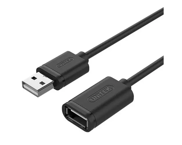 Cablu prelungitor Unitek, Y C450GBK USB2.0 A tata / A mama , 2.0m , negru