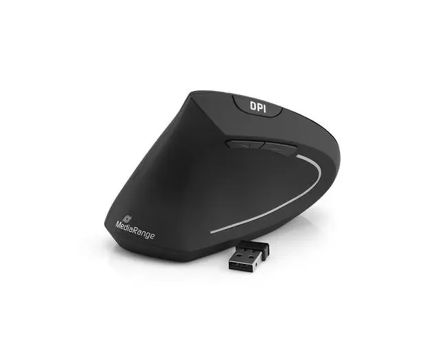 Mouse optic wireless MediaRange, Negru