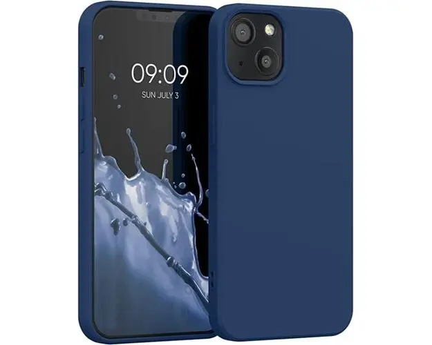 Husa Devia Nature Series Magnetic compatibila cu iPhone 13, Albastru