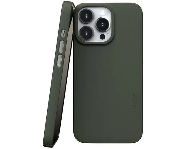 Husa Nudient Thin compatibila cu iPhone 13 Pro, MagSafe, Verde