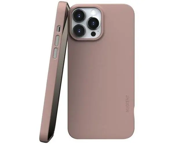 Husa Nudient Thin compatibila cu iPhone 13 Pro, Roz