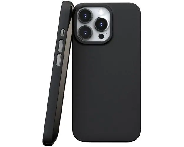 Husa Nudient Thin compatibila cu iPhone 13 Pro, MagSafe, Negru