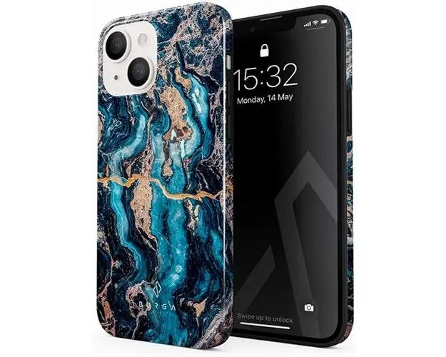 Husa Burga Dual Layer Mystic River compatibila cu iPhone 14
