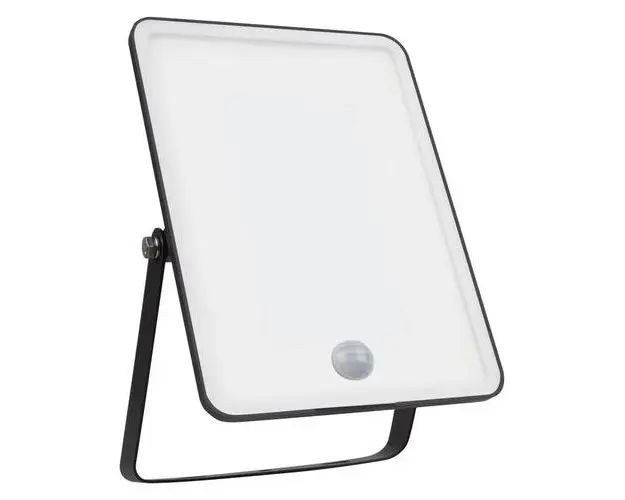 Proiector LED cu senzor de miscare si lumina Ledvance FLOODLIGHT ESSENTIAL, 30W, 220-240V, 2700 lm, lumina neutra (4000K), IP65, 18.6x2.8x12.8cm, aluminiu, Negru
