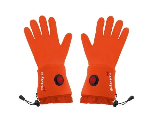 Manusi universale cu incalzire Glovii GLRXS, Cu baterie si incarcator, Portocaliu, 2XS/XS