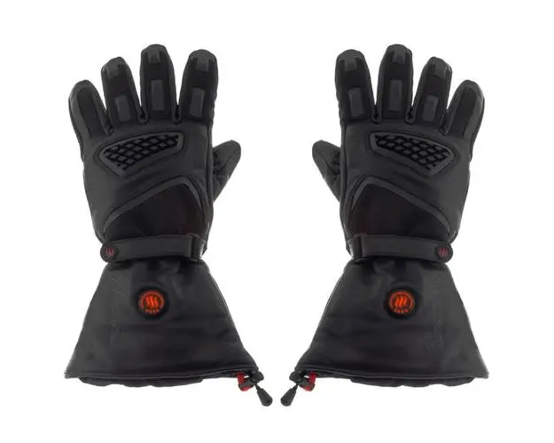 Manusi de motocicleta incalzite Glovii GS1XL, cu acumulator si incarcator, Negru, XL