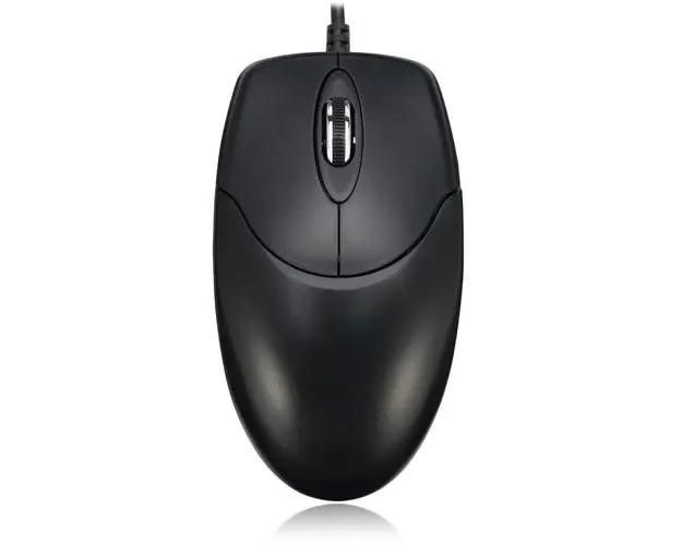 Mouse optic Adesso, 3 butoane, senzor pentru suprafete multiple, cablu USB