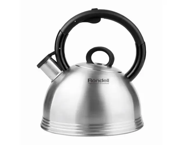 Ceainic RONDELL Premiere RDS-237, 2.4l, Inox, Avertizare sonora, Gri