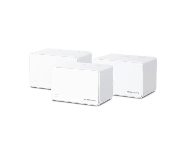 Sistem Mesh Wi-Fi Mercusys Halo H80X(3-pack), AX3000, Wi-Fi 6, Dual Band Gigabit, Acoperire pentru intreaga casa, Seamless Roaming, Control Parental