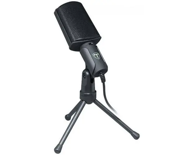 Microfon T-Dagger Oriole cu stand (Negru)