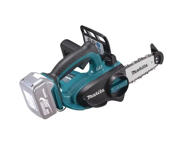 Drujba (fierastrau electric) cu lant pe acumulator Makita DUC122Z,18 V, lungime lama 11.5 cm,viteza lant 5 m/s,pas lant 1/4, canelura 1.3 mm,fara incarcator si acumulator in setul de livrare