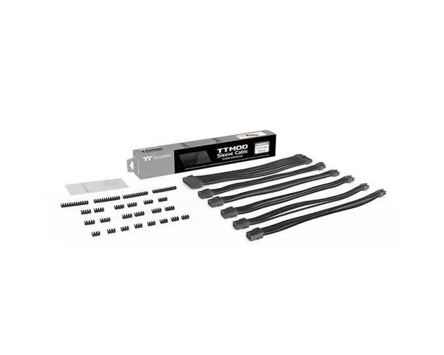 Cabluri extensie Thermaltake TtMod Mesh-uite (Negru)