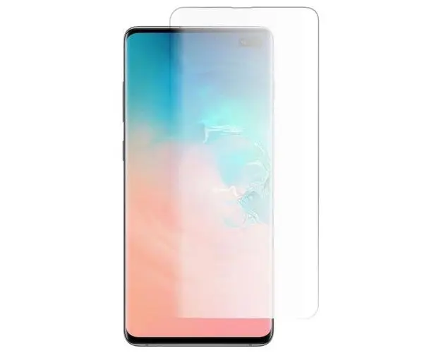 Folie Sticla Curbata BlueStar (aplicare UV) pentru Samsung Galaxy S10+ Plus (SM-G975), 9H, Transparenta