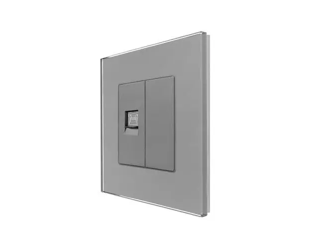 Priza Telefon + Blank cu Rama din Sticla LUXION