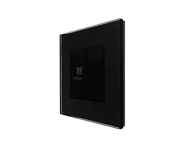 Priza Telefon + Blank cu Rama din Sticla LUXION