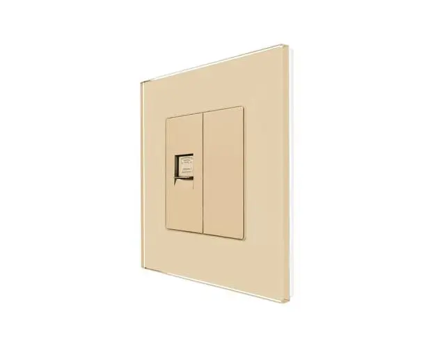 Priza Telefon + Blank cu Rama din Sticla LUXION