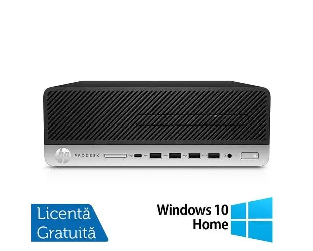 Calculator Sistem PC Refurbished HP ProDesk 600 G3 SFF, Intel Core i3-7100 3.90GHz, 8GB DDR4, 240GB SSD + Windows 10 Home