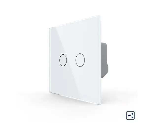 Intrerupator Dublu Cap Scara / Cruce cu Touch LIVOLO  Serie Noua