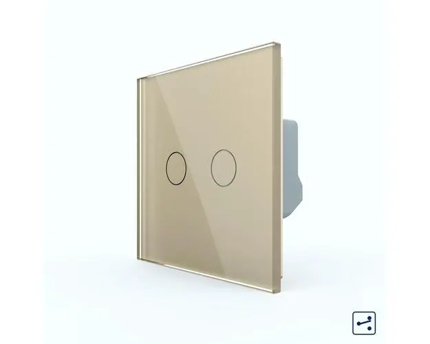 Intrerupator Dublu Cap Scara / Cruce cu Touch LIVOLO  Serie Noua