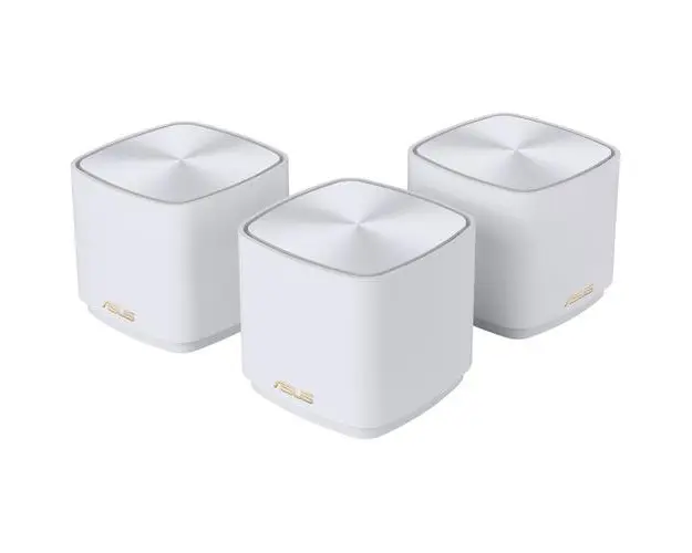 Sistem Mesh Wi-Fi ASUS ZenWiFi XD5 (W-3-PK), AX3000, Dual-Band, Wi-Fi 6, 2x2 MU-MIMO, cu acoperire completa pentru casa