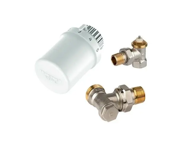Set robinet cu cap termostatat si robinet retur 1/2 Honeywell