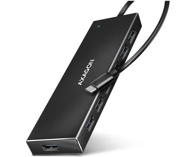 Hub USB AXAGON HUE-F7C, Cablu USB-C