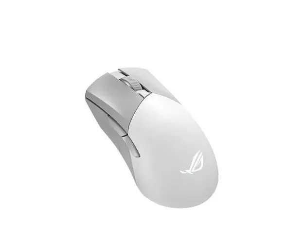 Mouse Gaming Wireless Asus ROG Gladius III AimPoint Moonlight White, Bluetooth/USB, iluminare LED (Alb)