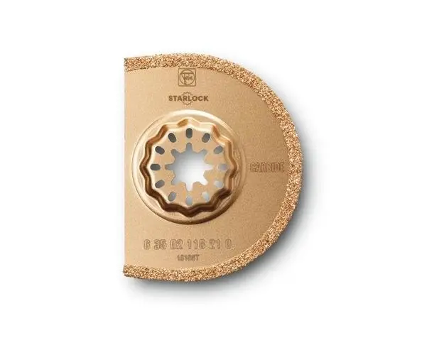 Panza segmentata cu carburi metalice, Fein Starlock, 75mm, pentru fierastrau multicutter, taiere ceramica