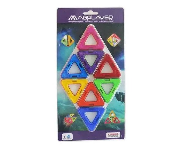 Joc de constructie magnetic - 8 piese