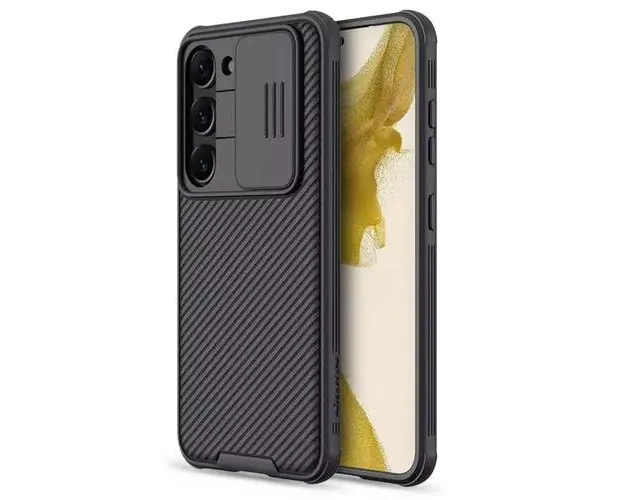 Carcasa Nillkin Cam Shield Pro compatibila cu Samsung Galaxy S23 (Negru)
