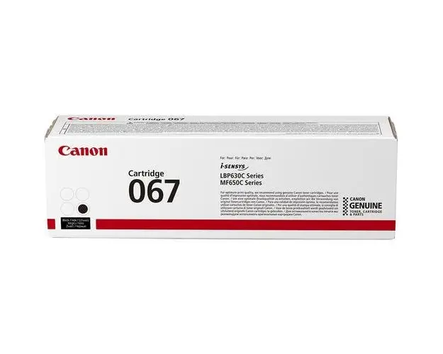 Toner Canon CRG067BK, capacitate 1350 pagini, pentru LBP-631 / LBP-631-cw (Negru)