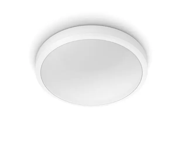 Plafoniera LED Philips Doris CL257, 17W, 1500 lm, lumina calda (2700K), IP44, 31.3cm, Alb
