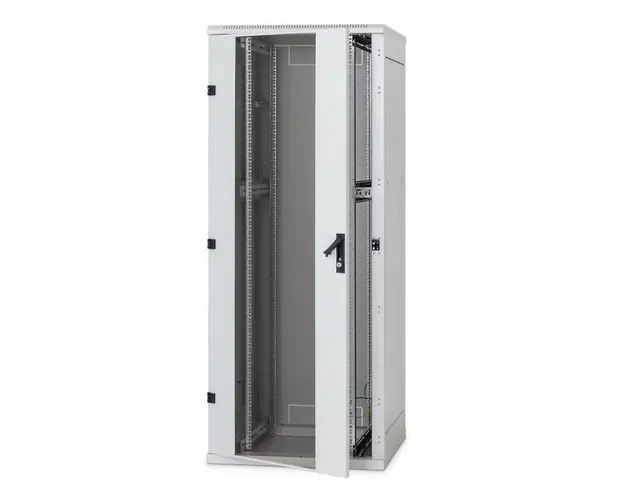 Rack de podea 19 Triton 15U 600x600mm usa fata sticla panouri laterale/spate detasabile sectiuni pentru ventilatie activa, sectiuni acces cabluri sus/jos/spate, IP20 