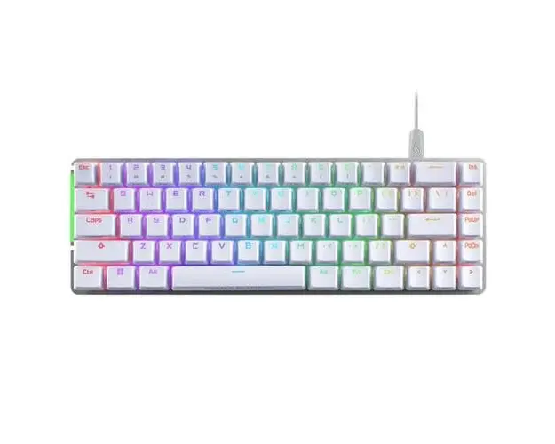 Tastatura gaming mecanica ASUS ROG Falchion Ace, iluminare RGB, USB (Alb)
