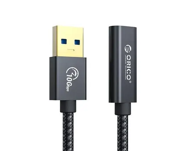Cablu extensie Orico ACF31-10, USB3.1 GEN2 Type-A Male  USB Type-C Female, 1m (Negru)