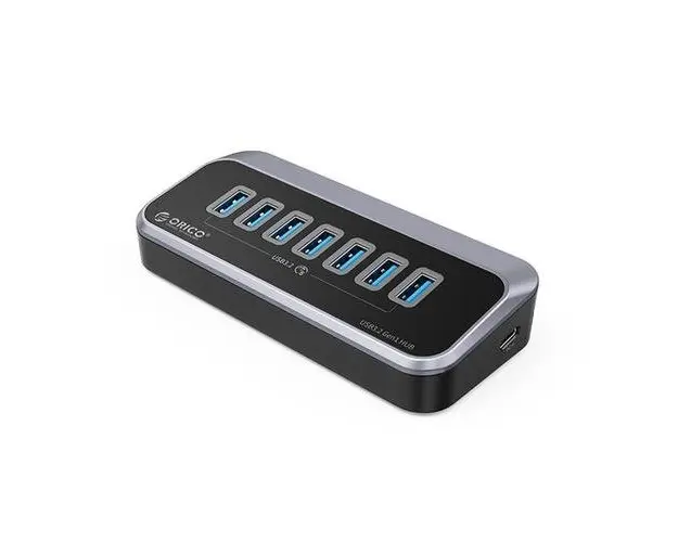 HUB USB Orico M3U3-7A, 7x USB 3.2 Type-A (Gri)
