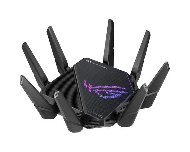 Router Gaming Wireless ASUS ROG Rapture GT-AX11000 Pro, Tri-Band, Gigabit, Quad-Core 2.0GHz CPU, AiMesh, WiFi 6, 8 antene externe (Negru)