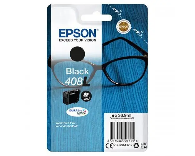 Cartus Cerneala Epson Black 408L, acoperire 2200 pagini (Negru)