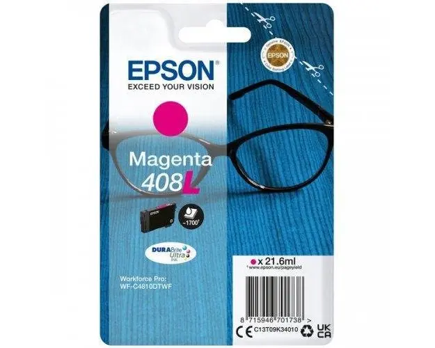 Cartus Cerneala Epson Magenta 408L, acoperire 2200 pagini (Magenta)