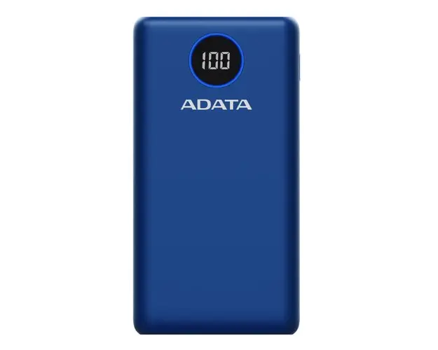 Acumulator extern ADATA AP20000QCD-DGT-CDB, 20000mAh, Quick Charge 3.0 + PD 18W, USB (Albastru)