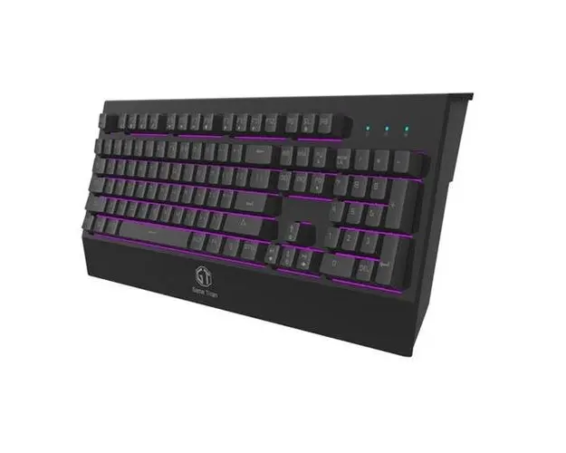 Tastatura gaming Delux KM9037, USB, iluminare LED RGB (Negru)