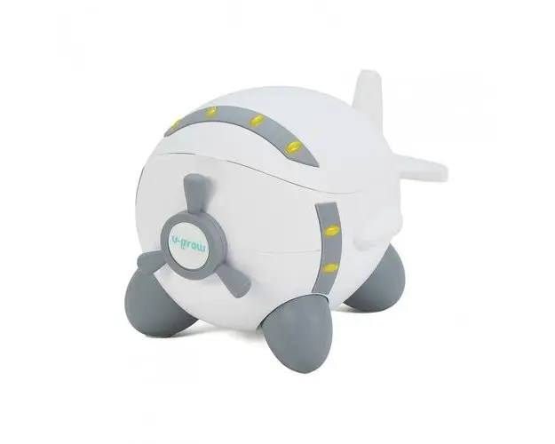 Olita in forma de avion cu elice U-Grow UGOA-75WH (Alb/Gri)
