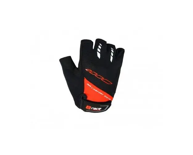 Manusi B-RACE BUMP, marimea M, Negru/Rosu