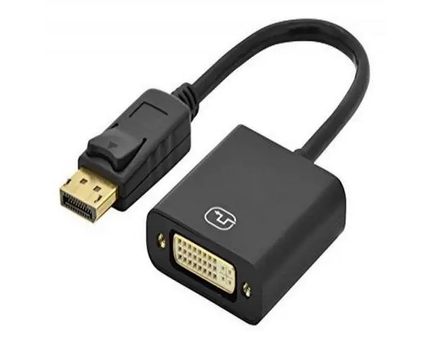Adaptor video Assmann AK-340401-001-S, Displayport, DVI-I, 15cm (Negru)