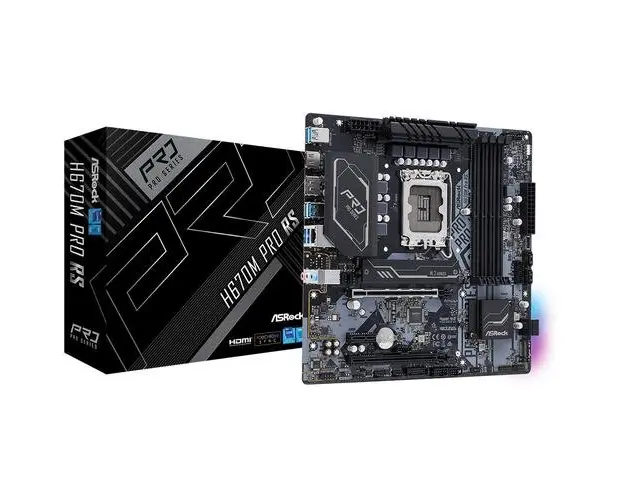 Placa de baza ASRock H670M PRO RS, Socket 1700