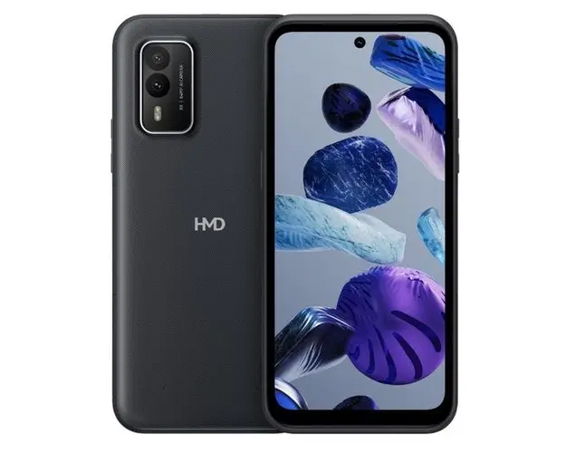 Telefon Mobil HMD XR21, Procesor Qualcomm SM6375 Snapdragon 695 5G, IPS LCD Capacitive touchscreen 6.49inch, 6GB RAM, 128GB Flash, Camera Duala 64+8MP, Wi-Fi, 5G, Dual SIM, Android (Negru)
